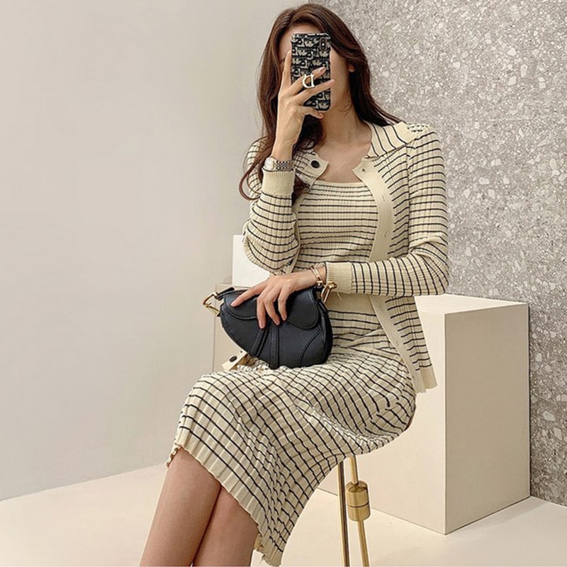 H-Han-Queen-Korean-Knitting-3-Pieces-Set-Women-Knitted-Sling-Cardigan-And-Pencil-Skirts-Casual-4