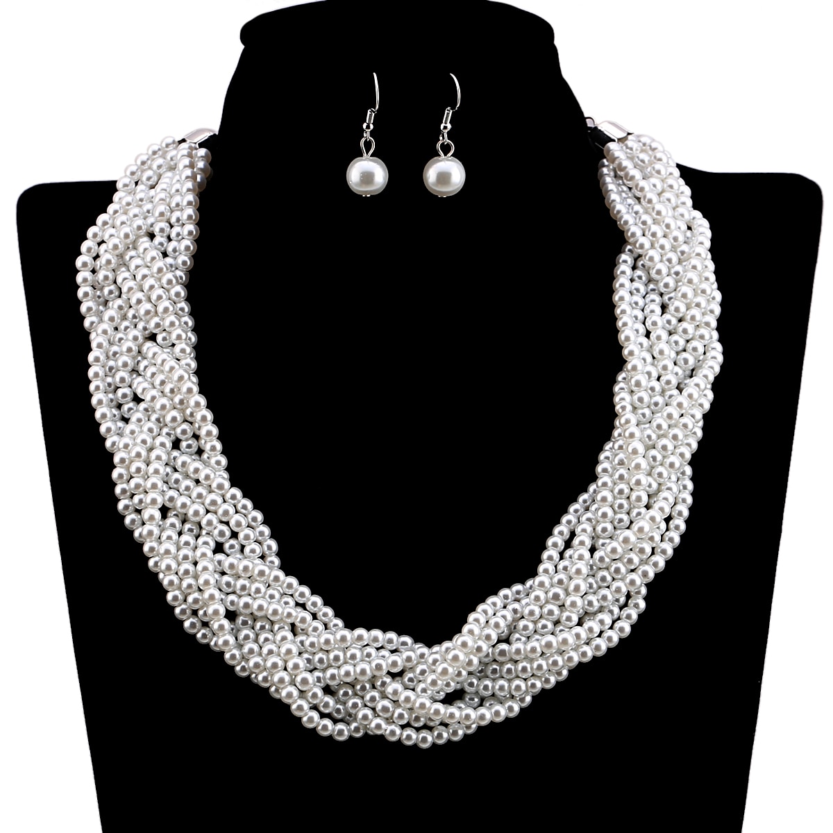 Newest-Exaggerated-9-Pearl-Beaded-Strands-Wrapped-Statement-Choker-Necklace-and-Earrings-Jewelry-Sets-for-Women-2