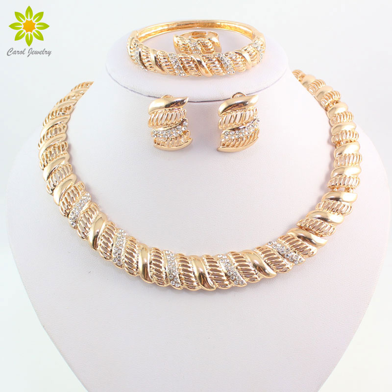 Vintage-African-Crystal-Jewelry-Sets-For-Women-Wedding-Bridal-Accessories-Gold-Color-Necklace-Bracelet-Earrings-Ring