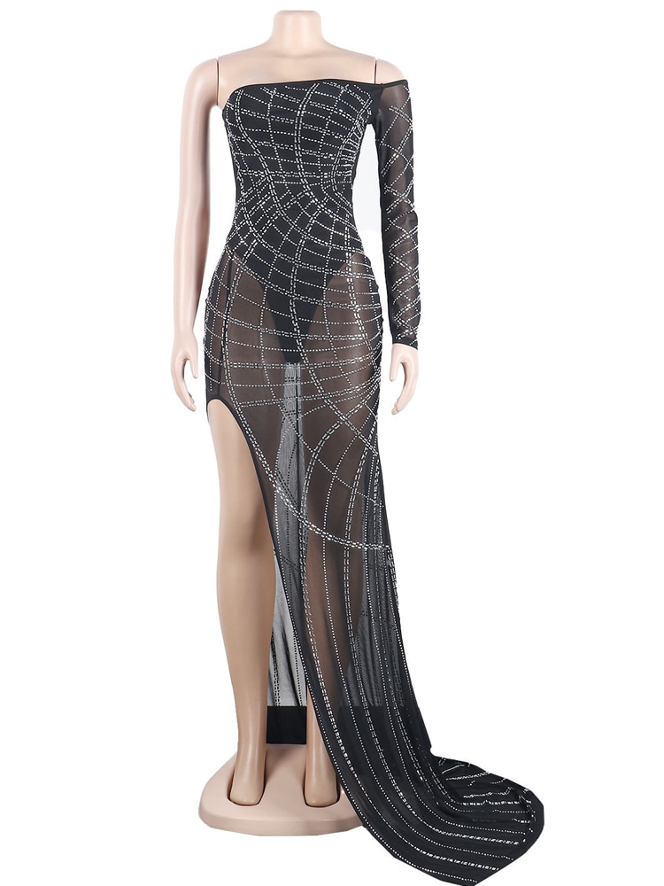 Kricesseen-Sexy-Rhinestone-Crystal-Sheer-Side-Split-Irregular-Maxi-Dress-Women-Off-The-Shoulder-One-Sleeve-1